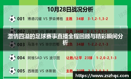 激情四溢的足球赛事直播全程回顾与精彩瞬间分析