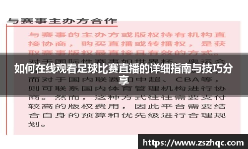 如何在线观看足球比赛直播的详细指南与技巧分享